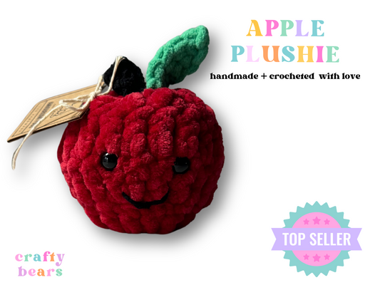 Handmade Crocheted Apple Plushie - Best Seller!