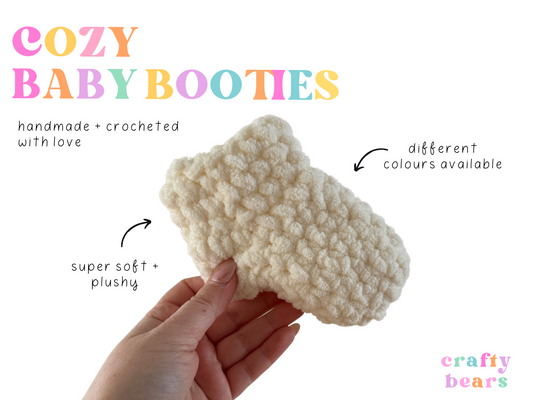 Tiny Toes Treasures: Handcrafted Crocheted Baby Booties
