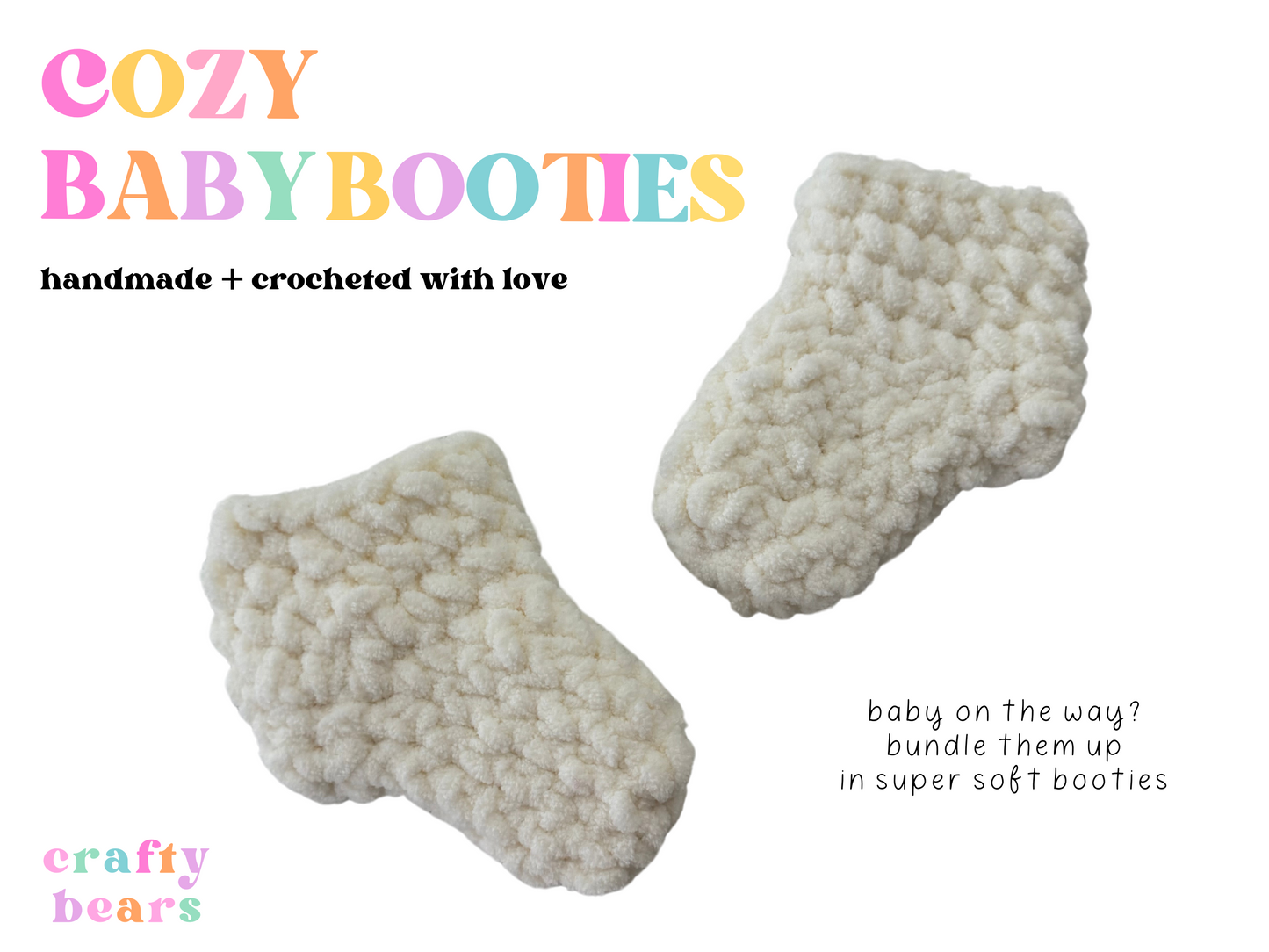 Tiny Toes Treasures: Handcrafted Crocheted Baby Booties