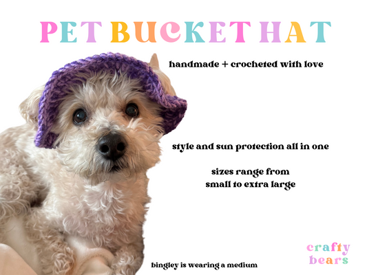 Pawsitively Adorable: Handmade Crochet Pet Bucket Hat