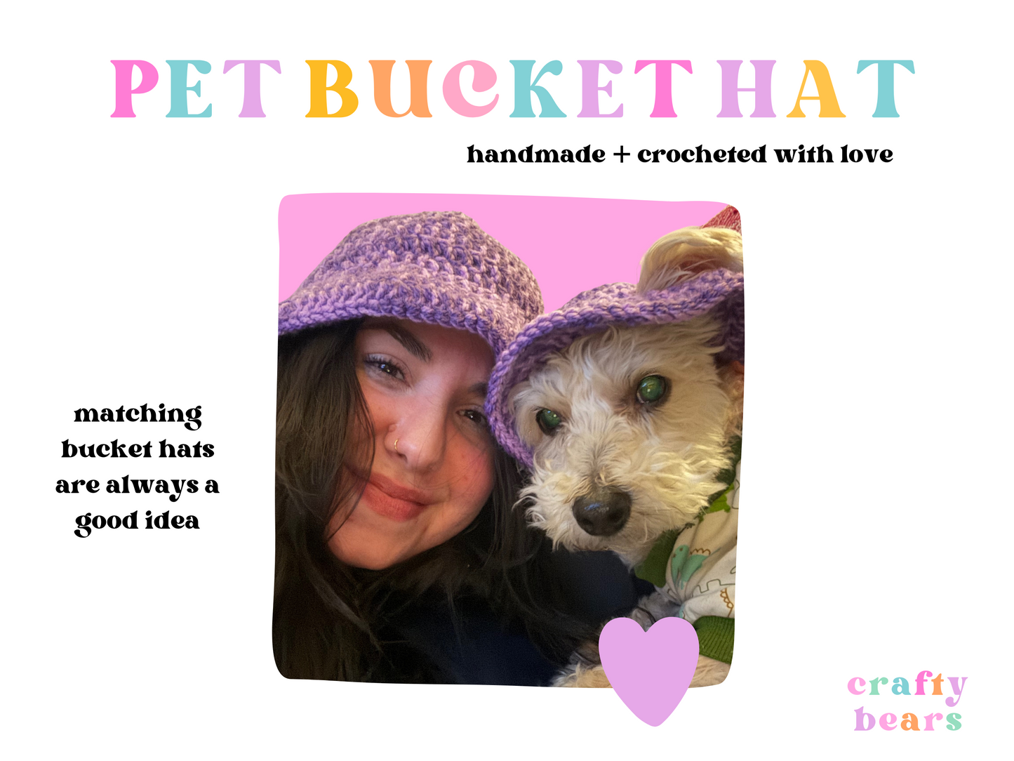 Pawsitively Adorable: Handmade Crochet Pet Bucket Hat