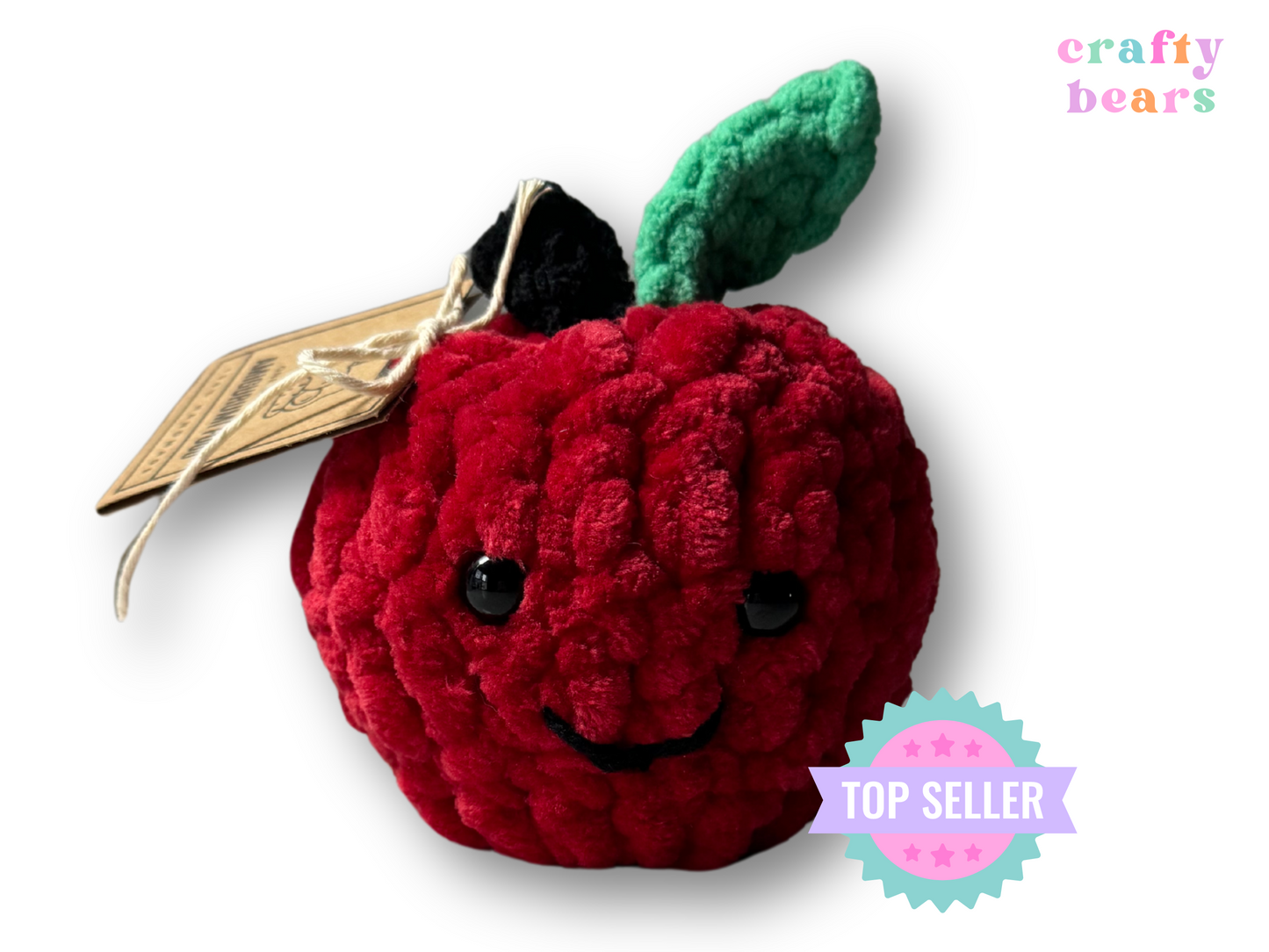Handmade Crocheted Apple Plushie - Best Seller!