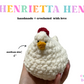 Henrietta Hen: Handmade Crocheted Plushie