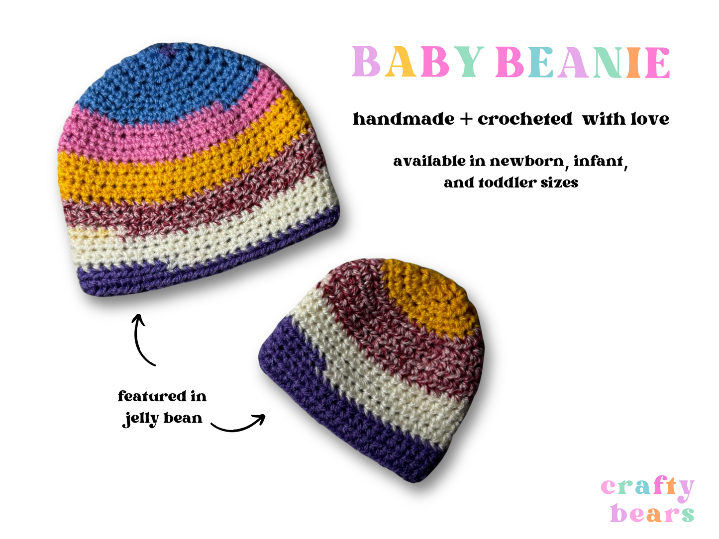 Handmade Crocheted Baby Beanie