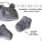Adorable Handmade Crocheted Baby Hat and Booties Set