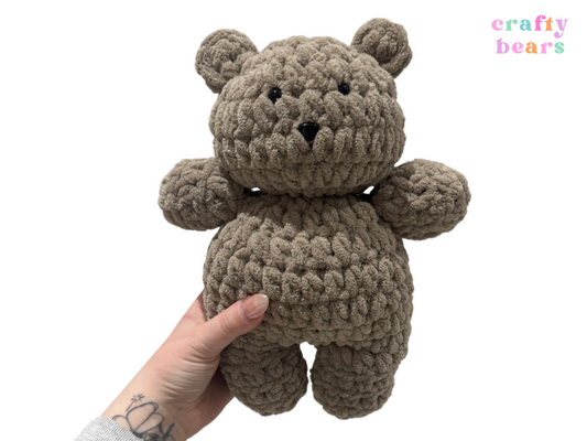 Adorable Handmade Crocheted Teddy Bear - Perfect Cuddly Companion