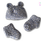 Adorable Handmade Crocheted Baby Hat and Booties Set