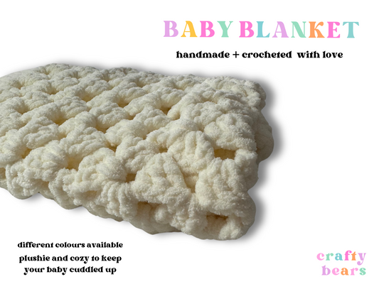 Handcrafted Crocheted Baby Blanket