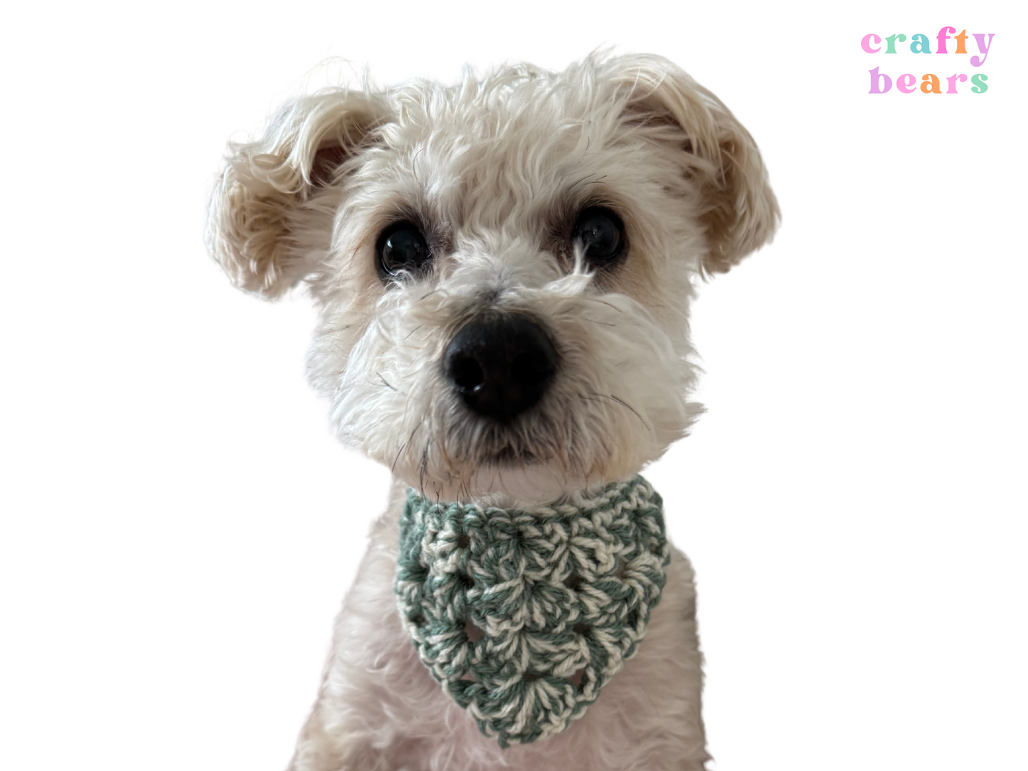 Handmade Crochet Pet Bandana - Stylish Accessory for Your Furry Friend