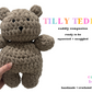 Adorable Handmade Crocheted Teddy Bear - Perfect Cuddly Companion